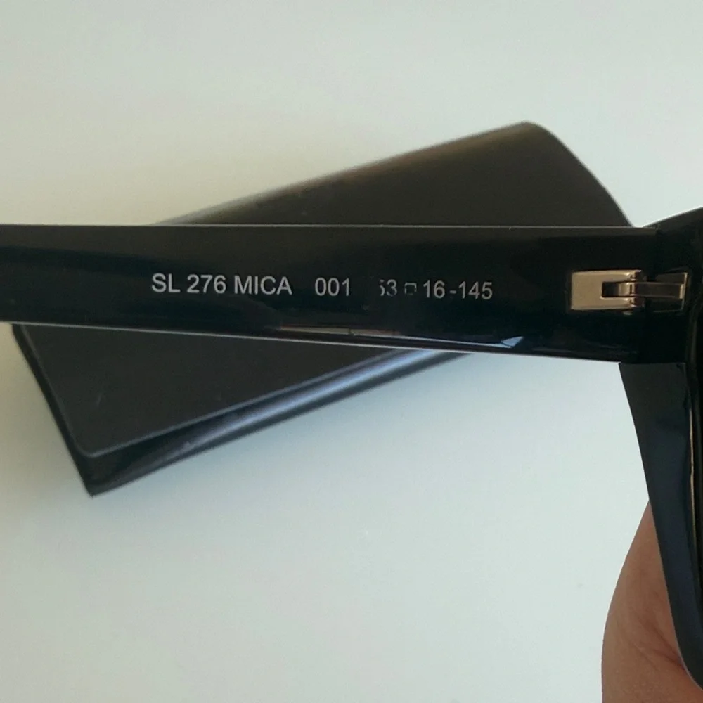 Saint Laurent SL 276 Mica Cat-Eye Sunglasses- Black - Picture 7 of 17